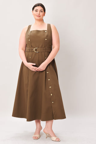 SWEET SIENNA WOVEN MIDI DRESS - Glamourous Grace LLC
