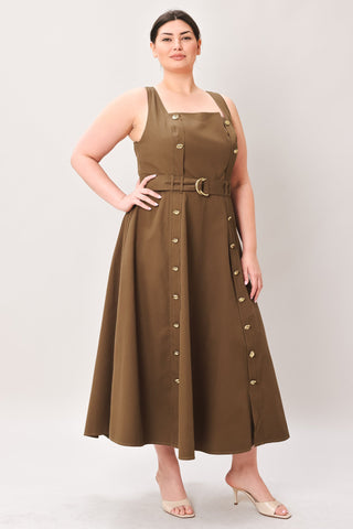 SWEET SIENNA WOVEN MIDI DRESS - Glamourous Grace LLC