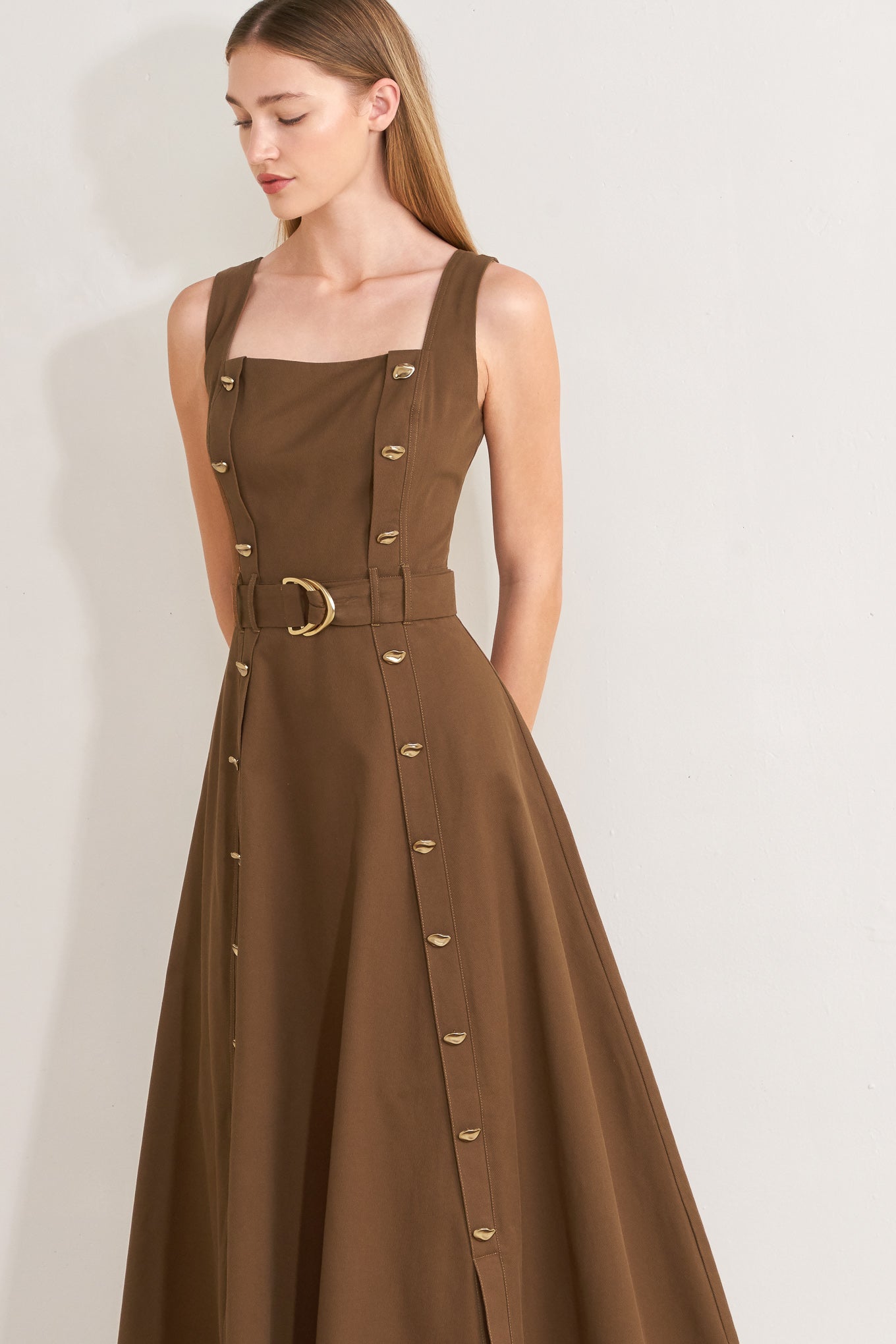 SWEET SIENNA WOVEN MIDI DRESS - Glamourous Grace LLC