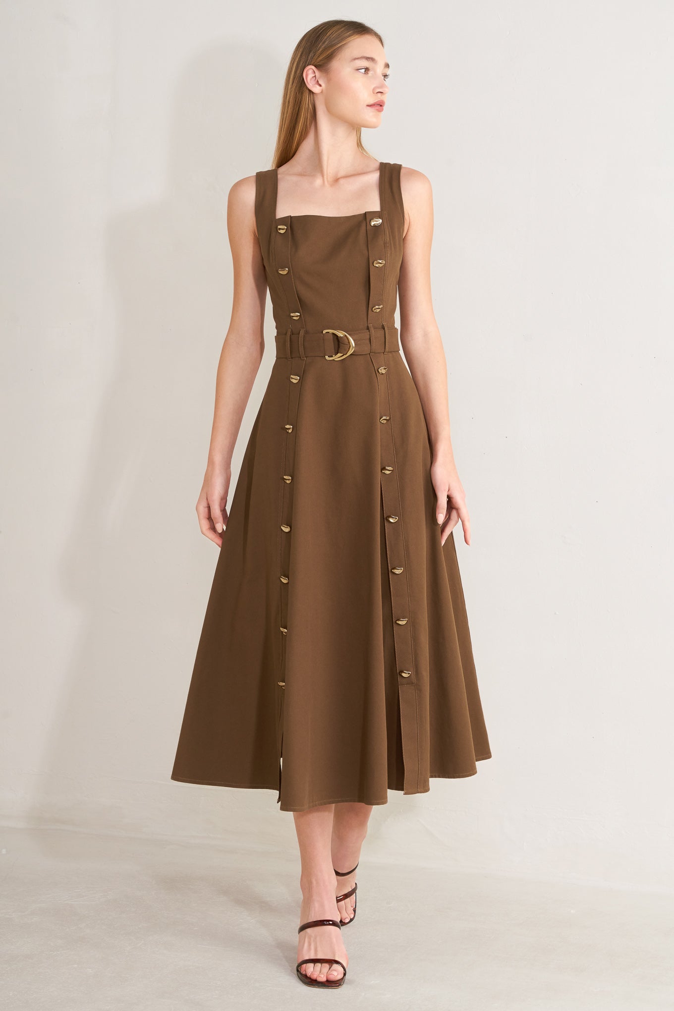 SWEET SIENNA WOVEN MIDI DRESS - Glamourous Grace LLC