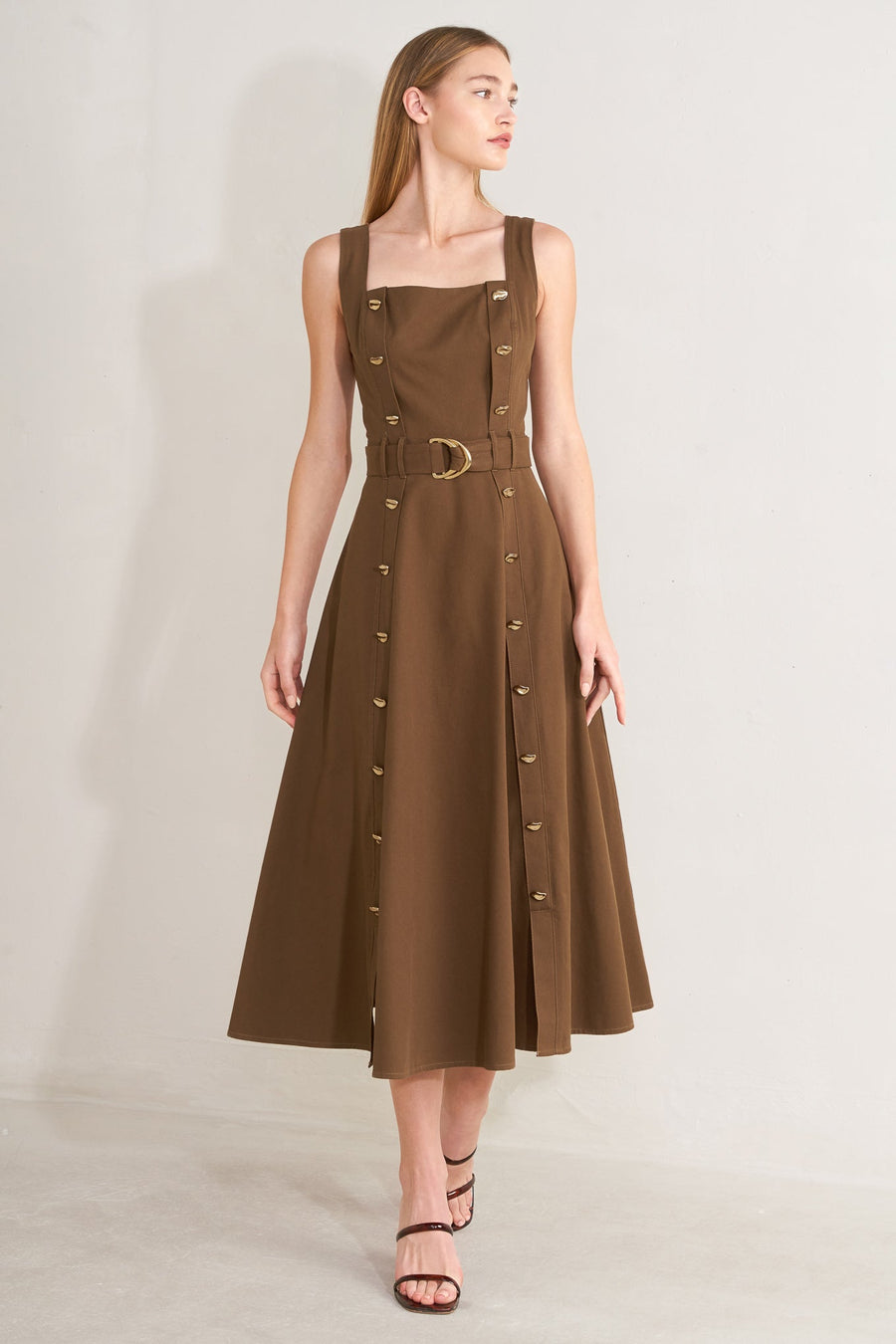 SWEET SIENNA WOVEN MIDI DRESS - Glamourous Grace