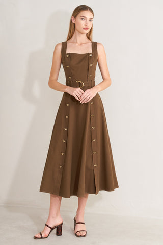 SWEET SIENNA WOVEN MIDI DRESS - Glamourous Grace LLC