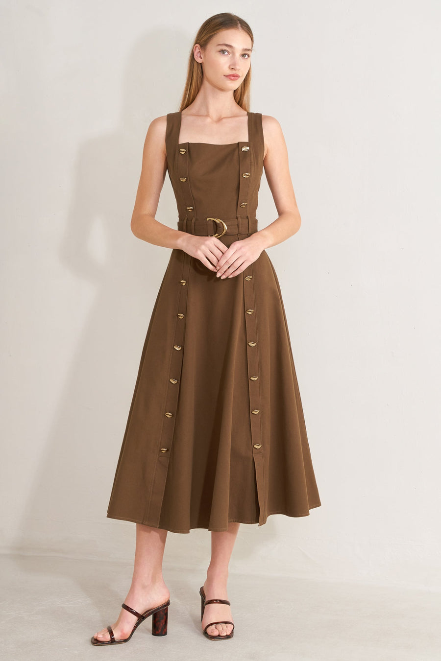 SWEET SIENNA WOVEN MIDI DRESS - Glamourous Grace