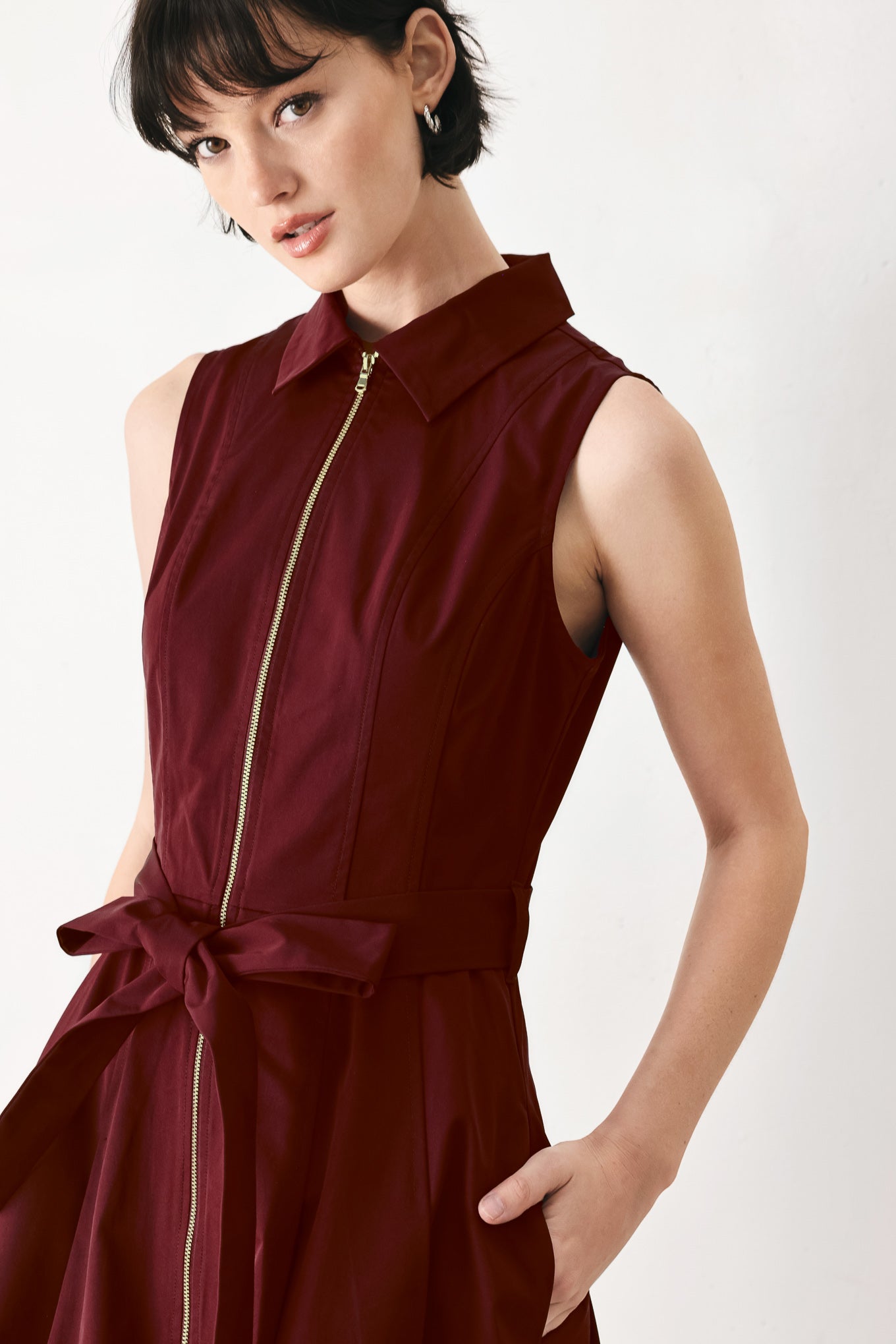 TIMELESS MOOD WOVEN MIDI DRESS - Glamourous Grace