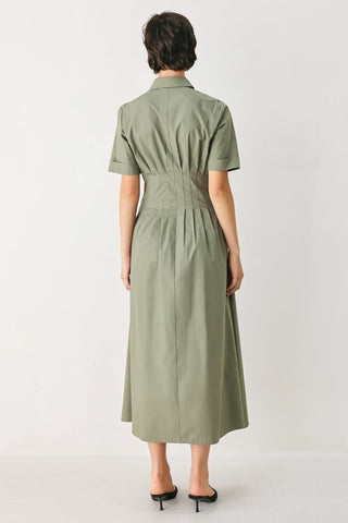 COUNTRYSIDE CHARM WOVEN MIDI DRESS - Glamourous Grace