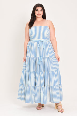 ROSY BREEZE WOVEN ANKLE DRESS - Glamourous Grace