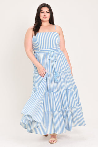 ROSY BREEZE WOVEN ANKLE DRESS - Glamourous Grace