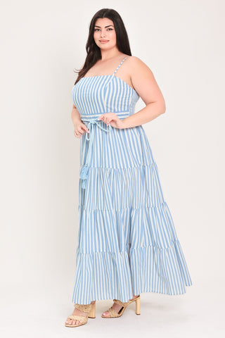 ROSY BREEZE WOVEN ANKLE DRESS - Glamourous Grace