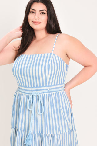 ROSY BREEZE WOVEN ANKLE DRESS - Glamourous Grace
