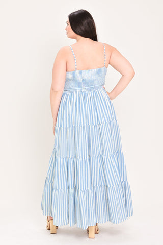 ROSY BREEZE WOVEN ANKLE DRESS - Glamourous Grace