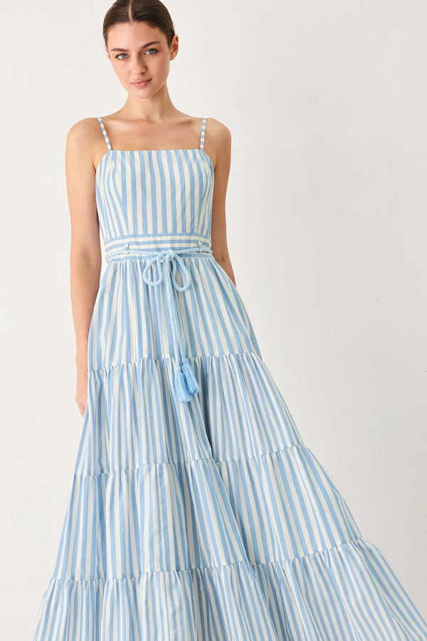 ROSY BREEZE WOVEN ANKLE DRESS - Glamourous Grace