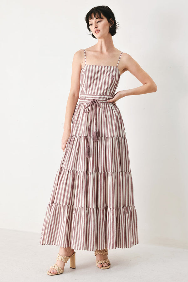 ROSY BREEZE WOVEN ANKLE DRESS - Glamourous Grace