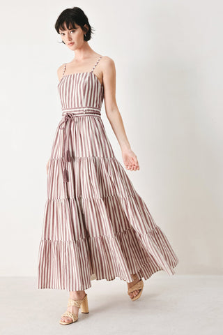 ROSY BREEZE WOVEN ANKLE DRESS - Glamourous Grace