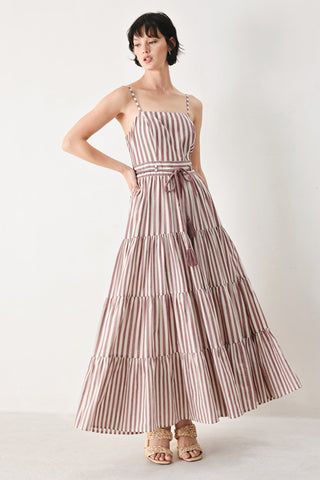 ROSY BREEZE WOVEN ANKLE DRESS - Glamourous Grace