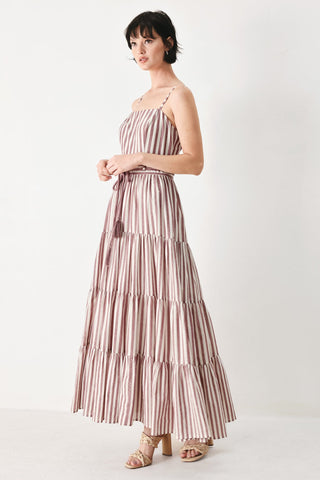 ROSY BREEZE WOVEN ANKLE DRESS - Glamourous Grace