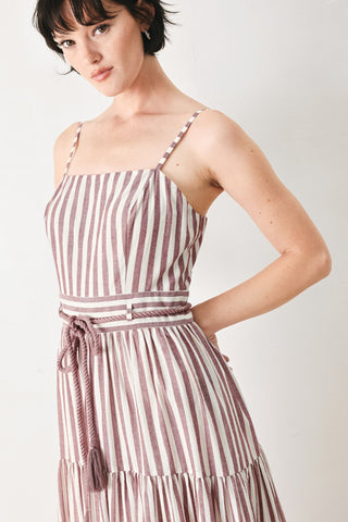 ROSY BREEZE WOVEN ANKLE DRESS - Glamourous Grace