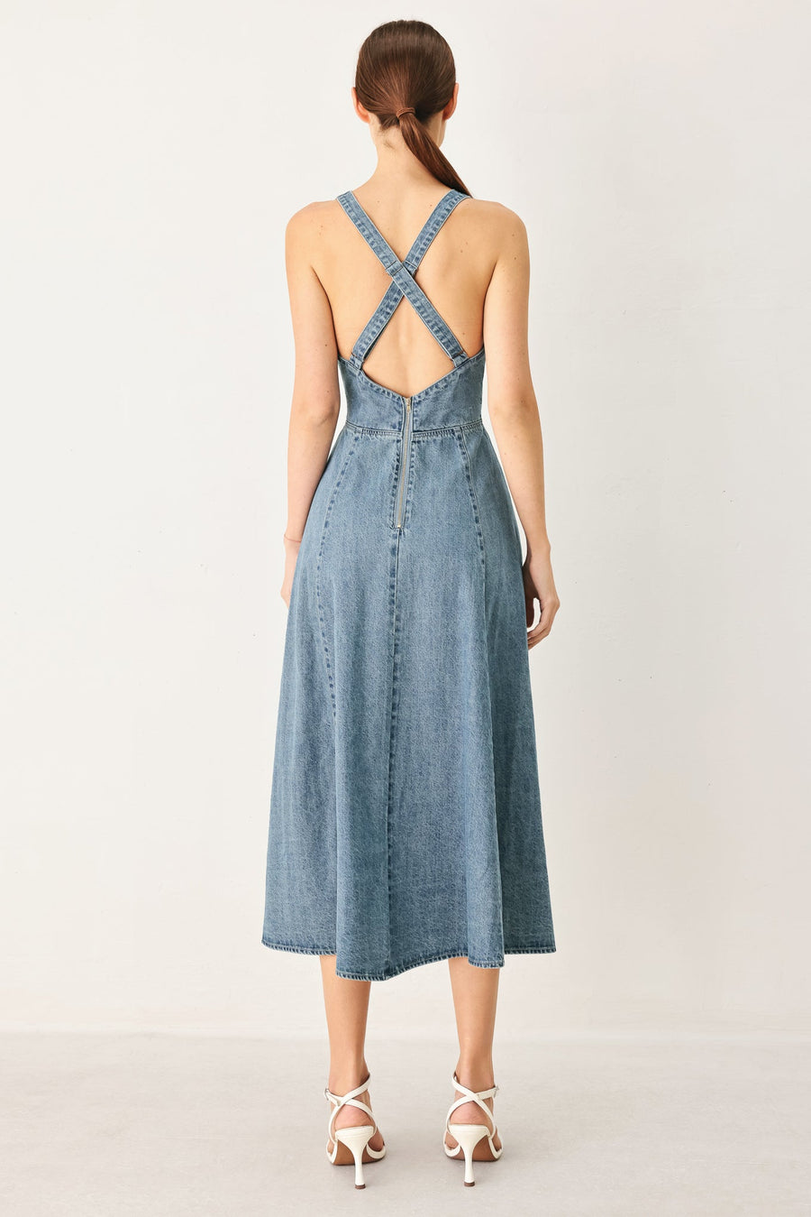SUNDAY MUSE DENIM MIDI DRESS - Glamourous Grace