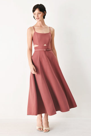 PEARL MOON WOVEN MIDI DRESS - Glamourous Grace