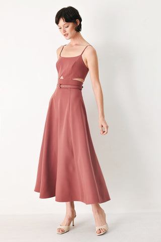PEARL MOON WOVEN MIDI DRESS - Glamourous Grace