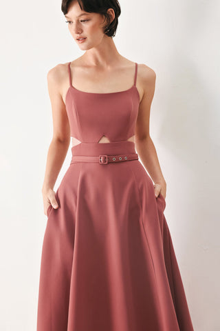 PEARL MOON WOVEN MIDI DRESS - Glamourous Grace