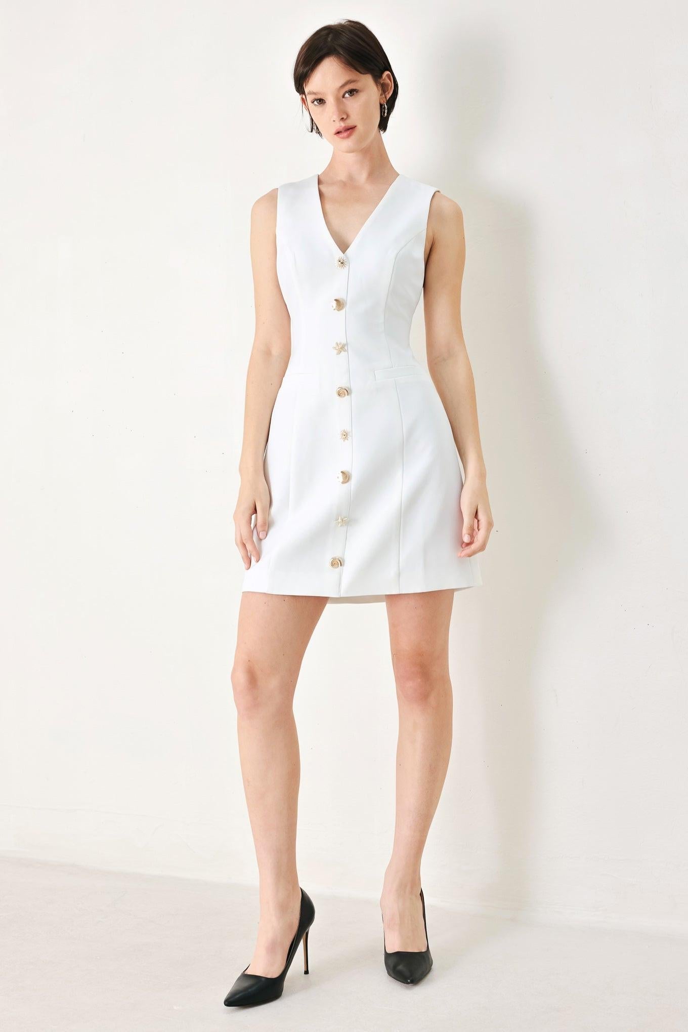 PURE GLAM WOVEN MINI DRESS - Glamourous Grace