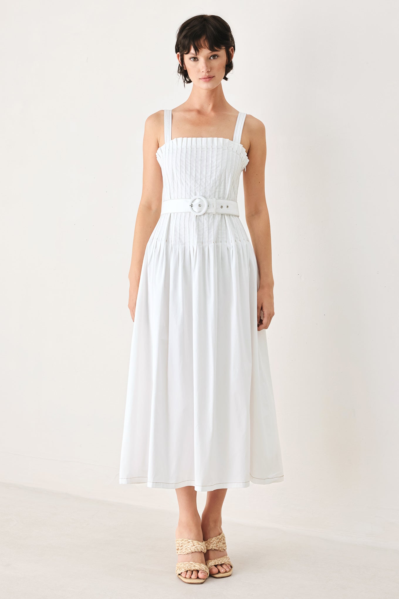 THE WEEKEND IN NANTUCKET WOVEN MIDI DRESS - Glamourous Grace