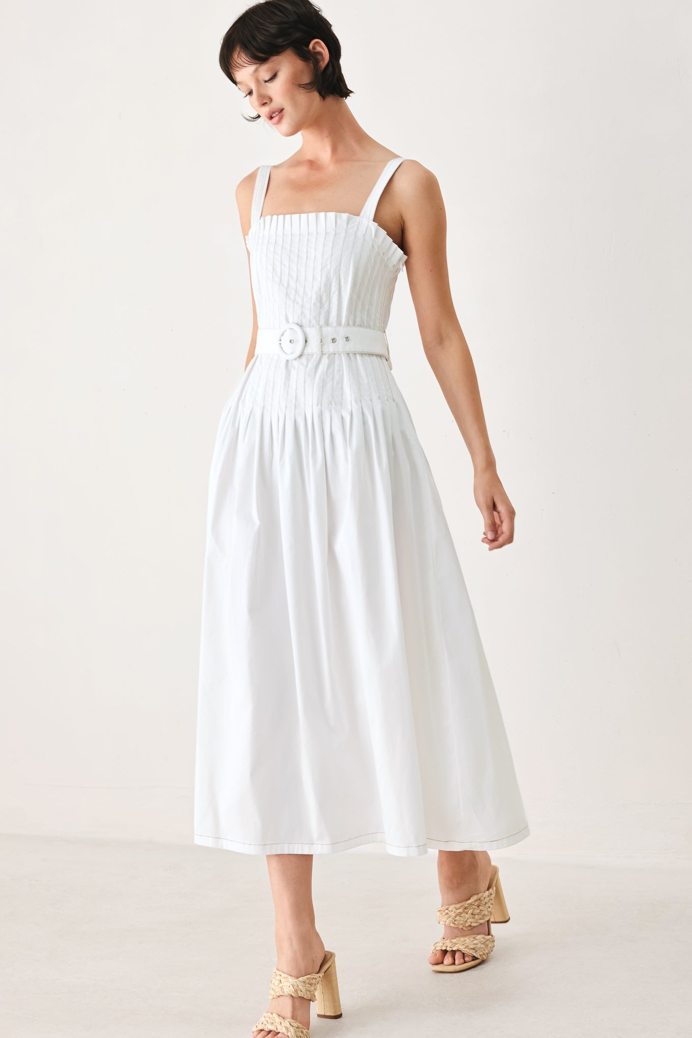 THE WEEKEND IN NANTUCKET WOVEN MIDI DRESS - Glamourous Grace
