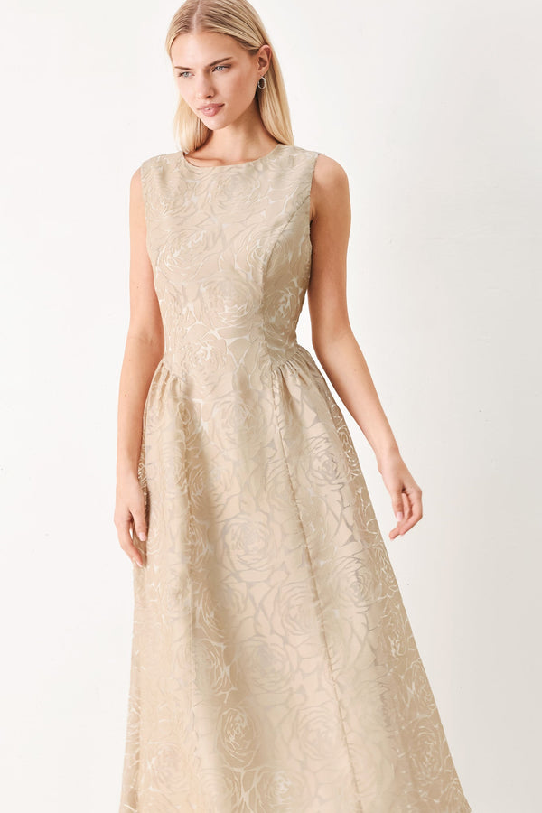 EVENING BLOSSOM ORGANZA MIDI DRESS - Glamourous Grace