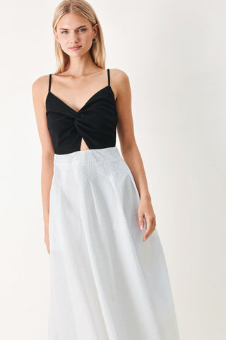 MODERN CONTRAST MIDI DRESS - Glamourous Grace