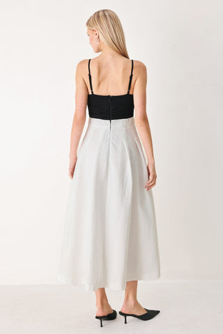 MODERN CONTRAST MIDI DRESS - Glamourous Grace