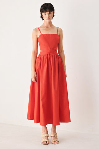 THE RIVIERA NIGHTS WOVEN MIDI DRESS - Glamourous Grace