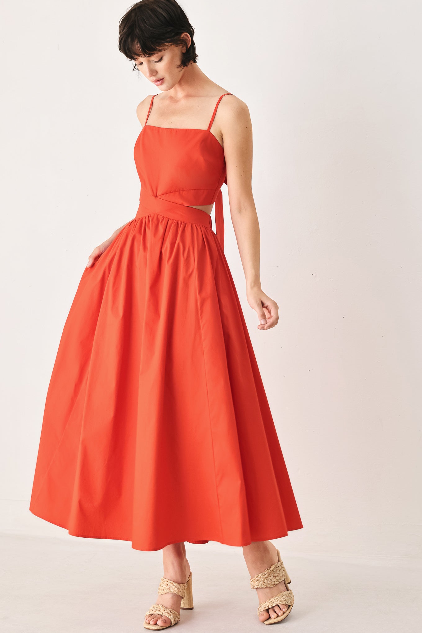 THE RIVIERA NIGHTS WOVEN MIDI DRESS - Glamourous Grace
