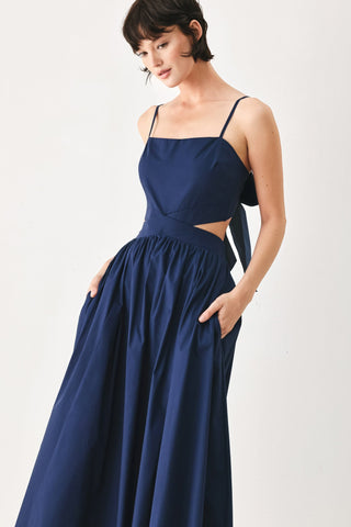 THE RIVIERA NIGHTS WOVEN MIDI DRESS - Glamourous Grace