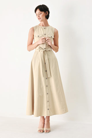 DUNE DAYDREAM WOVEN MIDI DRESS - Glamourous Grace