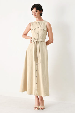 DUNE DAYDREAM WOVEN MIDI DRESS - Glamourous Grace