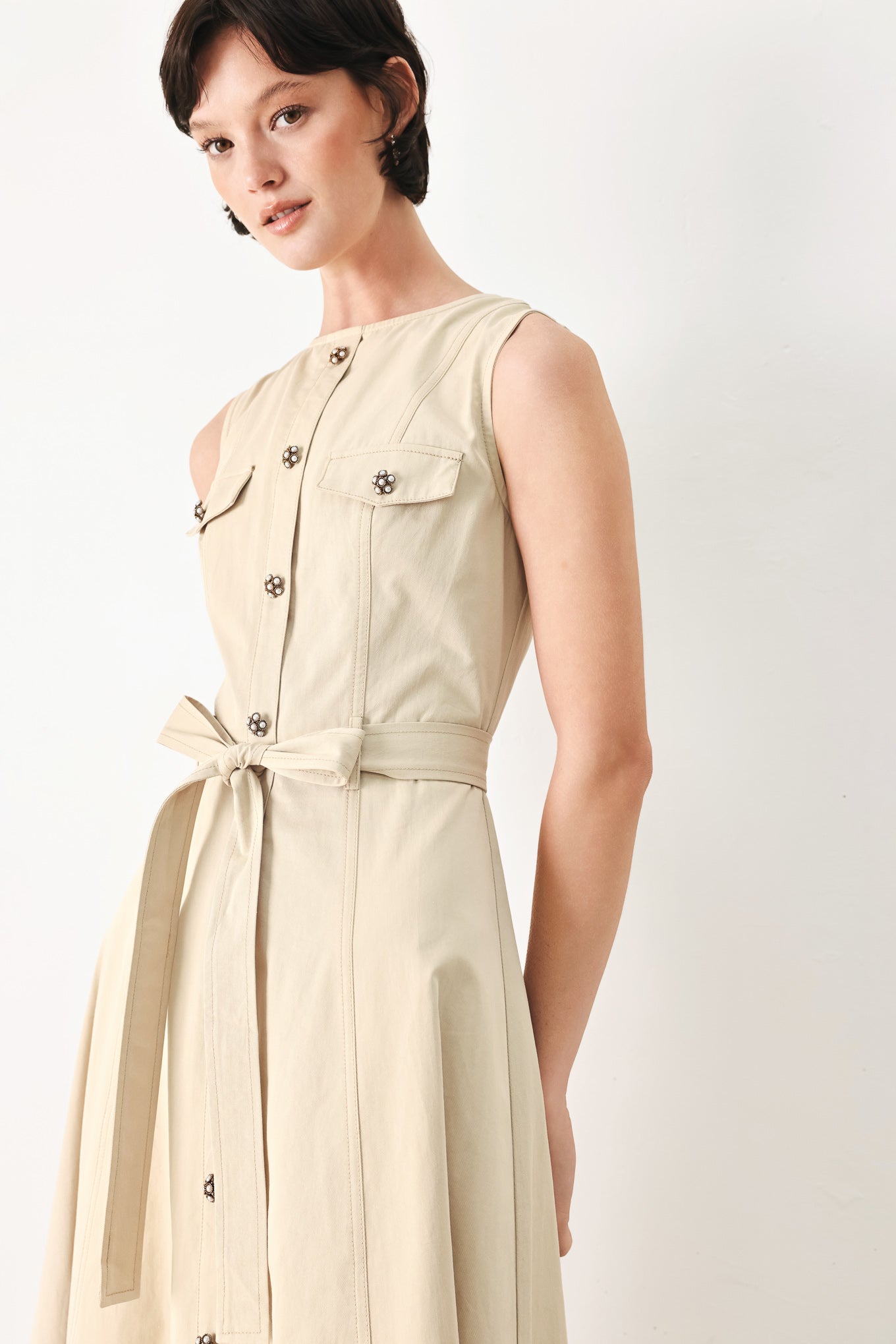 DUNE DAYDREAM WOVEN MIDI DRESS - Glamourous Grace