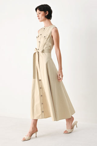 DUNE DAYDREAM WOVEN MIDI DRESS - Glamourous Grace