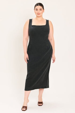 URBAN CHIC DENIM MIDI DRESS - Glamourous Grace