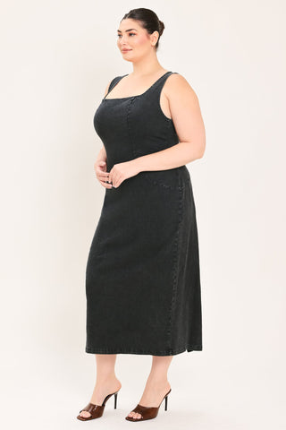 URBAN CHIC DENIM MIDI DRESS - Glamourous Grace
