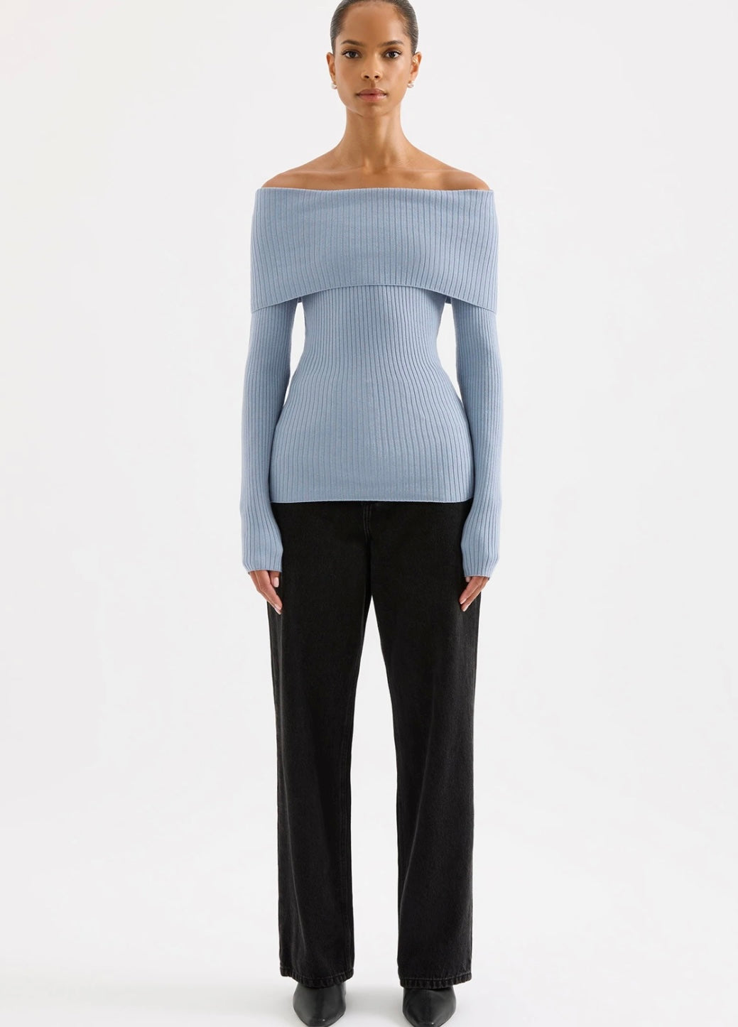 Krishna Off Shoulder Knit Top - Glamourous Grace