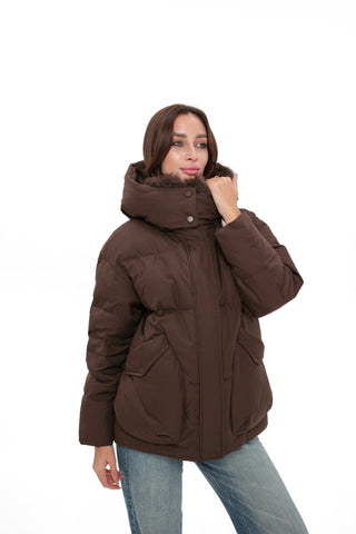 Michelle Genuine Fur Trim Down Parka
