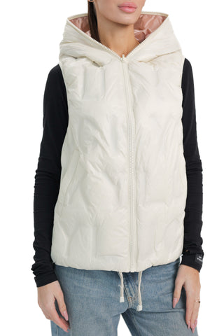 Reversible Light Insulated Vest Powder | Ivory
