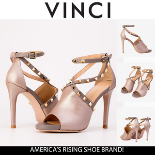 The Ribnica Beige Leather Ankle Strap Women Sandal - Glamourous Grace