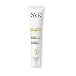 SVR Sebiaclear Krem SPF50+ Sunscreen Cream for Acne-Prone Skin - Matte Finish, Hydrating, 1.35 fl oz - Glamourous Grace