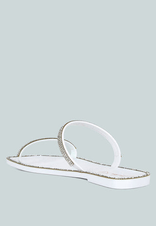 Fenta Diamante Detail Jelly Flats
