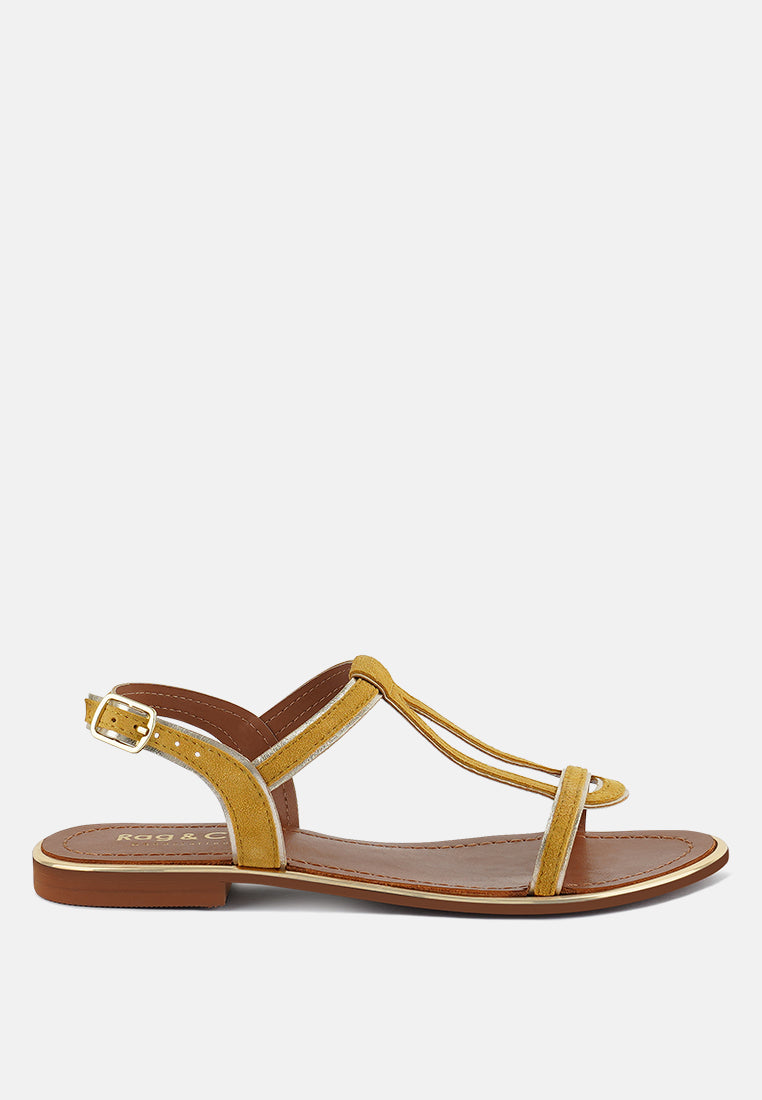 Feodora Flat Slip On Sandals - Glamourous Grace