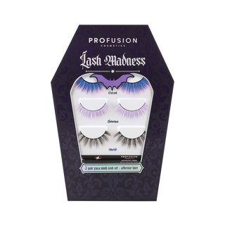 Lash Madness-3 Pair Faux Mink Lash Set Adhesive