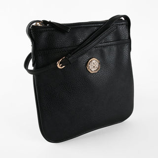 Onyx Black Crossbody Bag