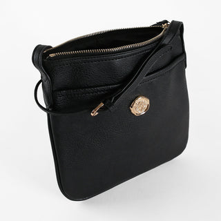 Onyx Black Crossbody Bag