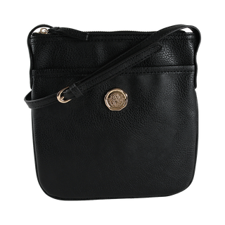Onyx Black Crossbody Bag